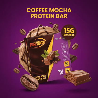 Coffee Mocha Protein Bar Pack of 6