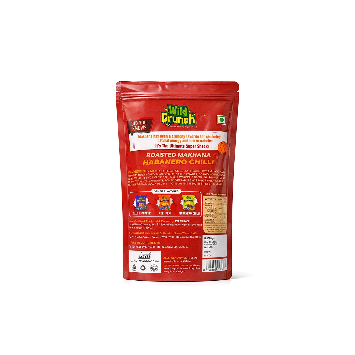 Habanero Chilli Flavored Roasted Makhana