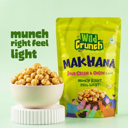 Cream & Onion Flavored Roasted Makhana