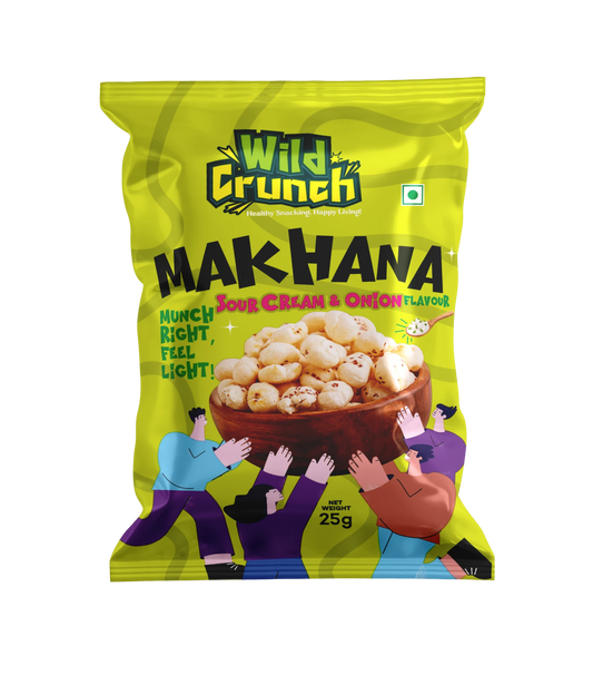 Cream & Onion Flavored Roasted Makhana