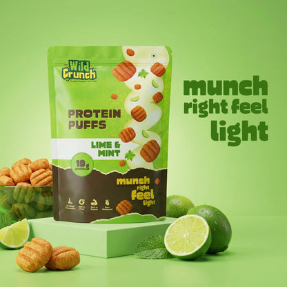Lime Mint Protein Puffs — Tangy, Filling Crunch