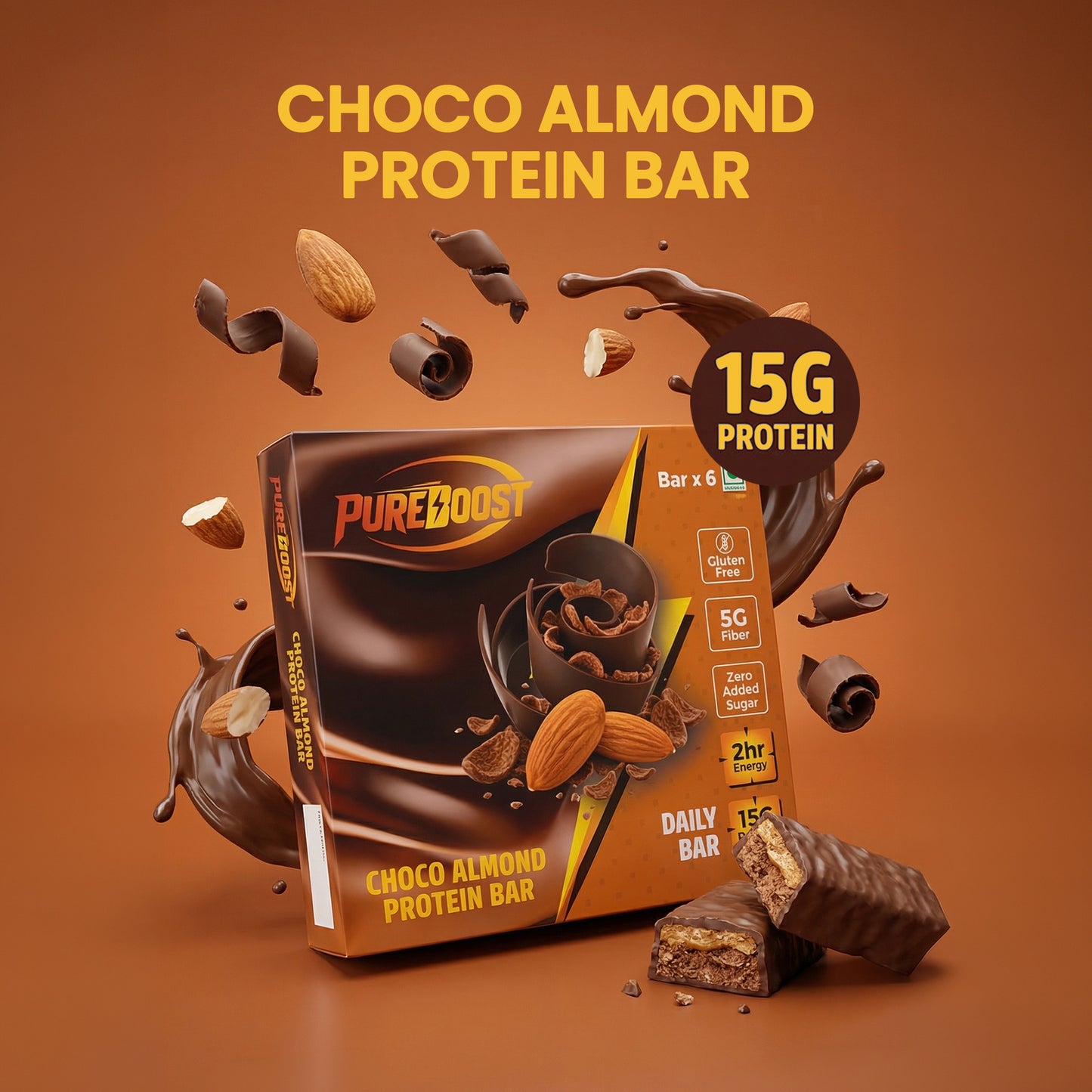 Choco Almond Protein Bar Pack of 6